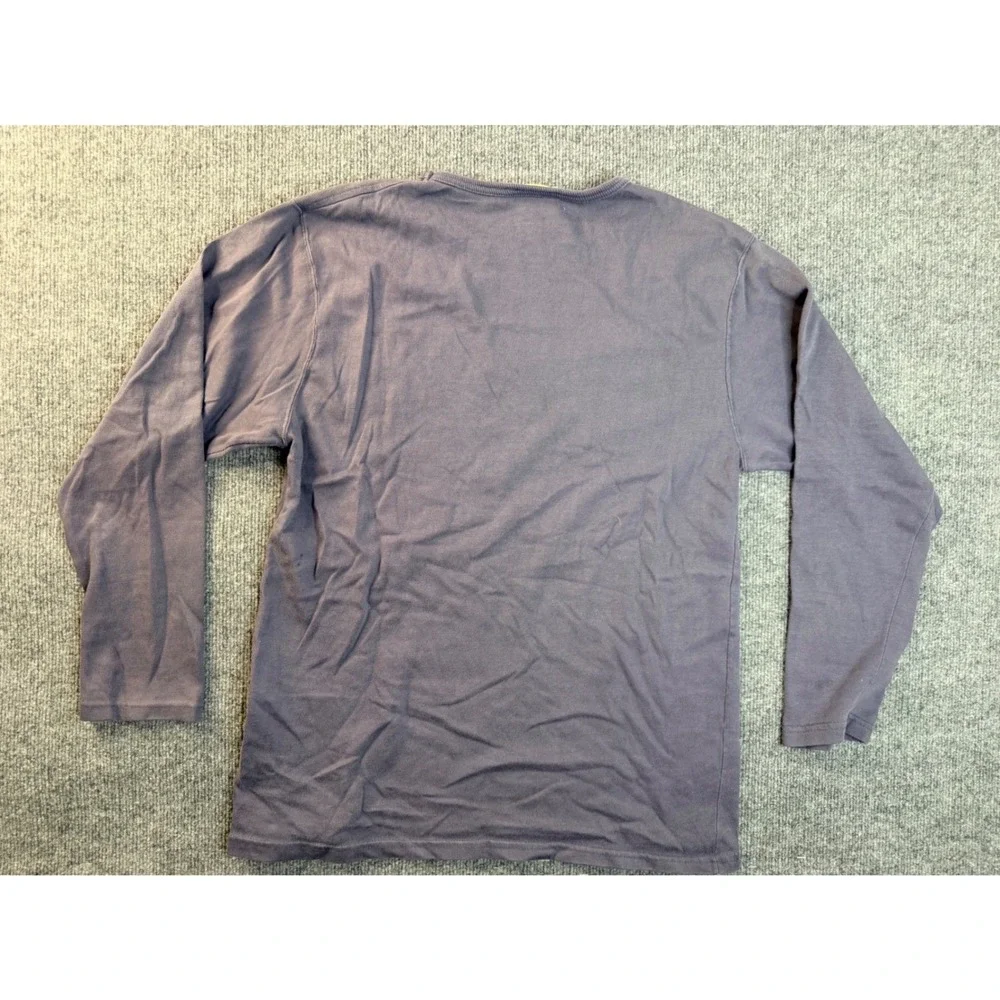 Vintage Banana Republic Shirt Mens Large Blue Cotton Long Sleeve USA Made 90s L